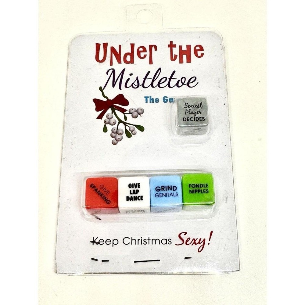 Under the Mistletoe Adult Dice Game Kheper Games Christmas Party Couples Game